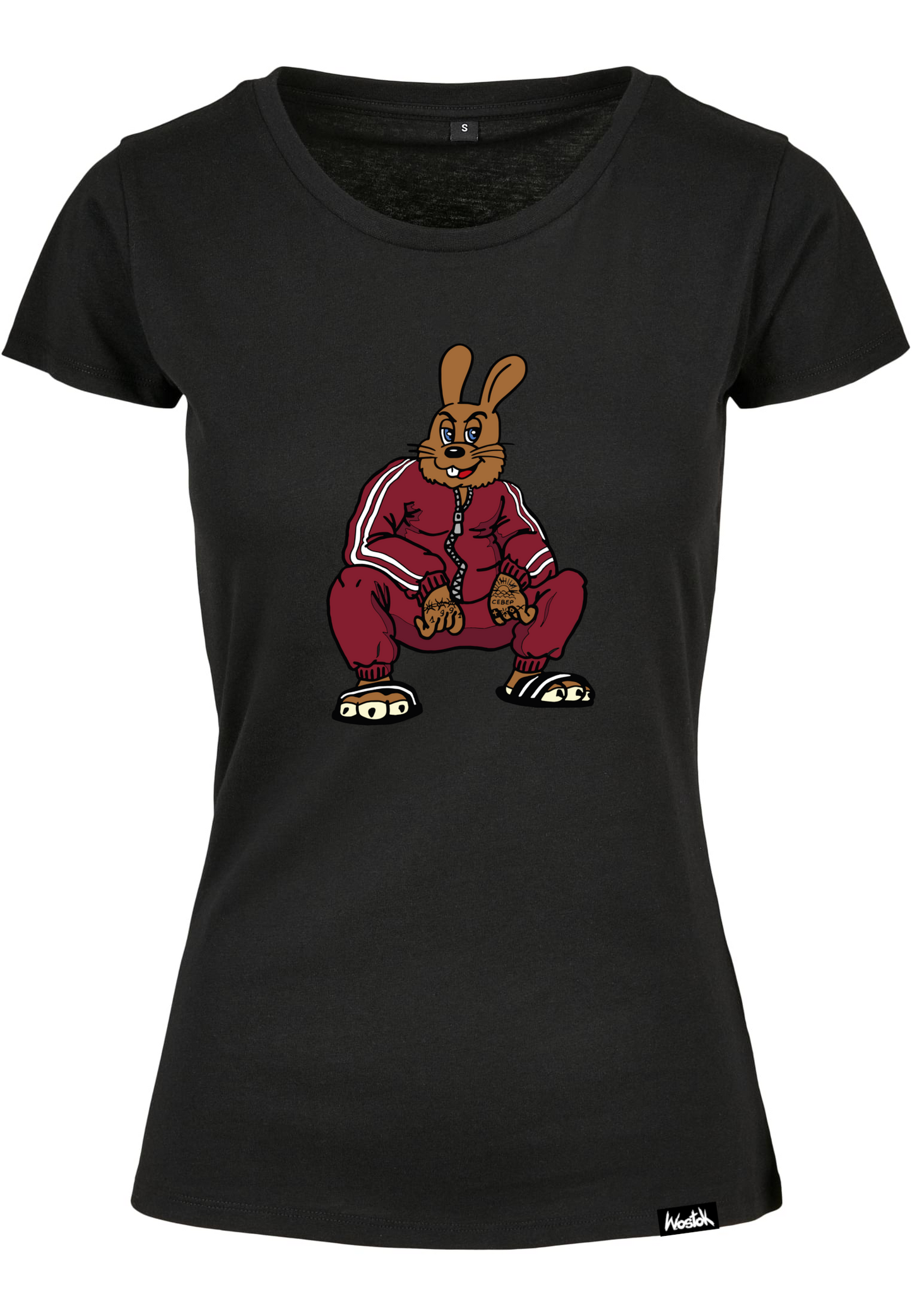 Gopnik Hase Damenshirt