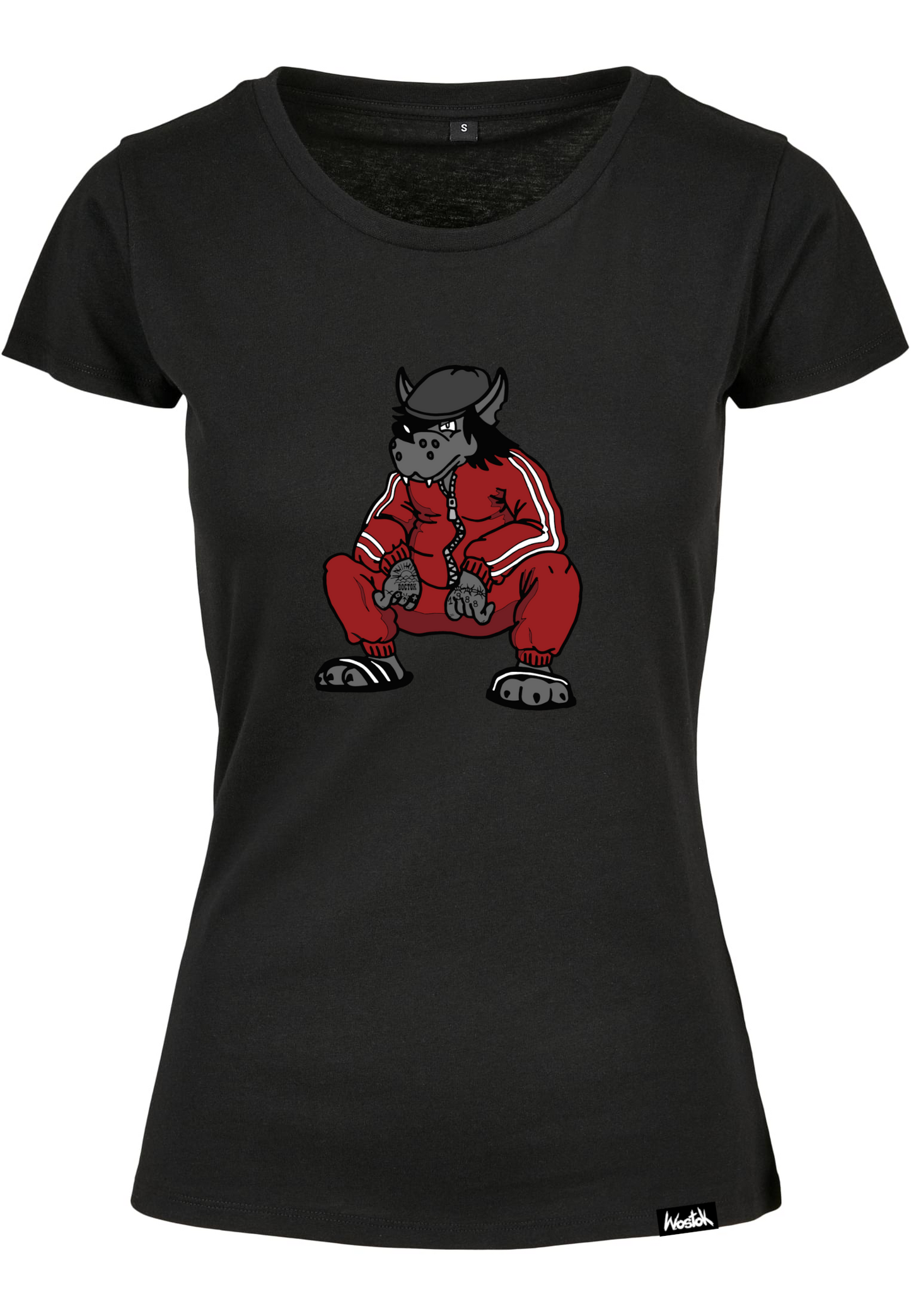 Gopnik Wolf Damenshirt