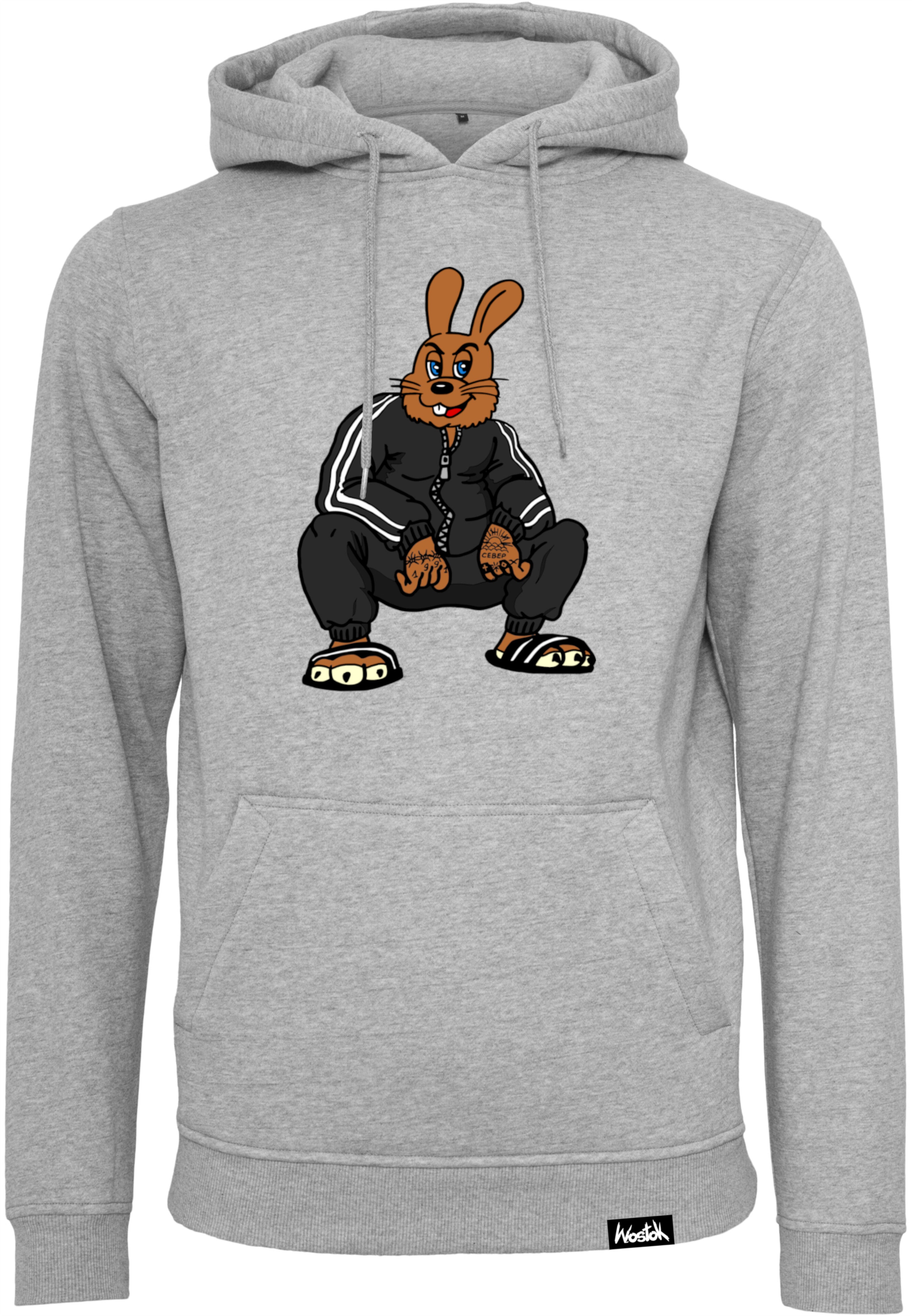 Shirtracer Damen Hoodie Mit Hasen-Motiv – Oster-Kaninchen Design, 80% Baumwolle, Slim Fit Shirtracer Damen Hoodie Mit Hasen-Motiv – Oster-Kaninchen Design, 80% Baumwolle, Slim Fit